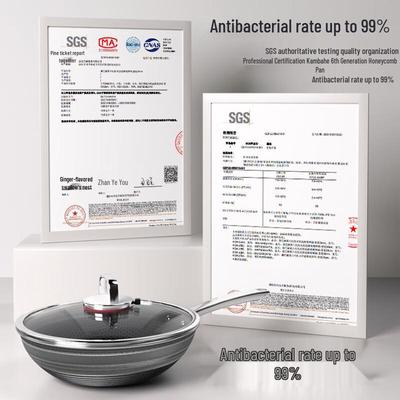 KBH 6th Gen Non-Stick Antibacterial Stainless Steel Wok