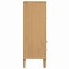 Highboard SENJA Rattan Look Brown 90x40x112 cm Pine Wood