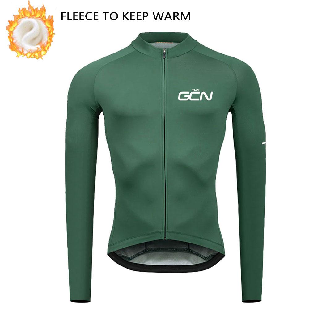Winter Cycling Clothing 2026 Men's Long Sleeves Cycling Jersey Set Winter Thermal Fleece Road Bike Cycling Clothing