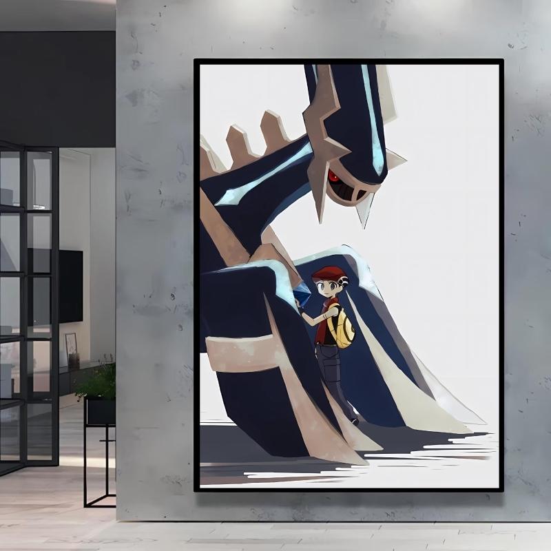 Hot Anime Poster Pokemon Akari Arceus Cartoon Character Picture High Quality Canvas Children's Room Home Decoration Paintings