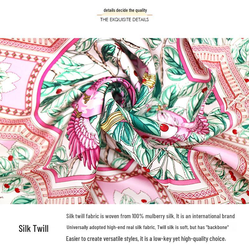 Aurora Women's Mulberry Silk Scarf & Portable Umbrella Set