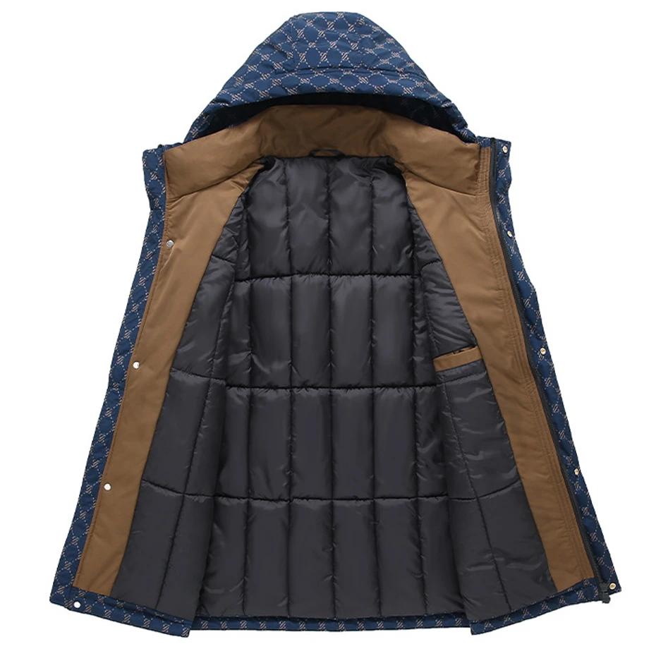 Zimní nepromokavé parky Pánské tlusté bundy Kabát 10XL 11XL Nadměrná velikost Móda Běžné Cargo Parky Pánské Zimní kabát Velká velikost 11XL