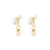 Resin, Metal Earrings Women's Gold E3074WOMRS