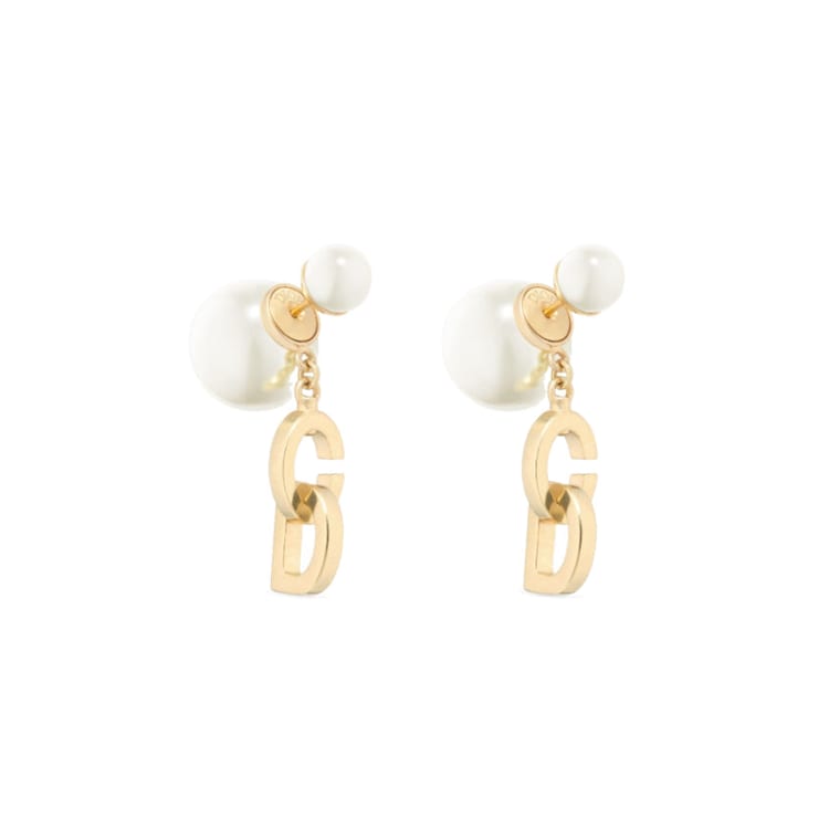 Dior Resin, Metal Earrings Women's Gold E3074WOMRS