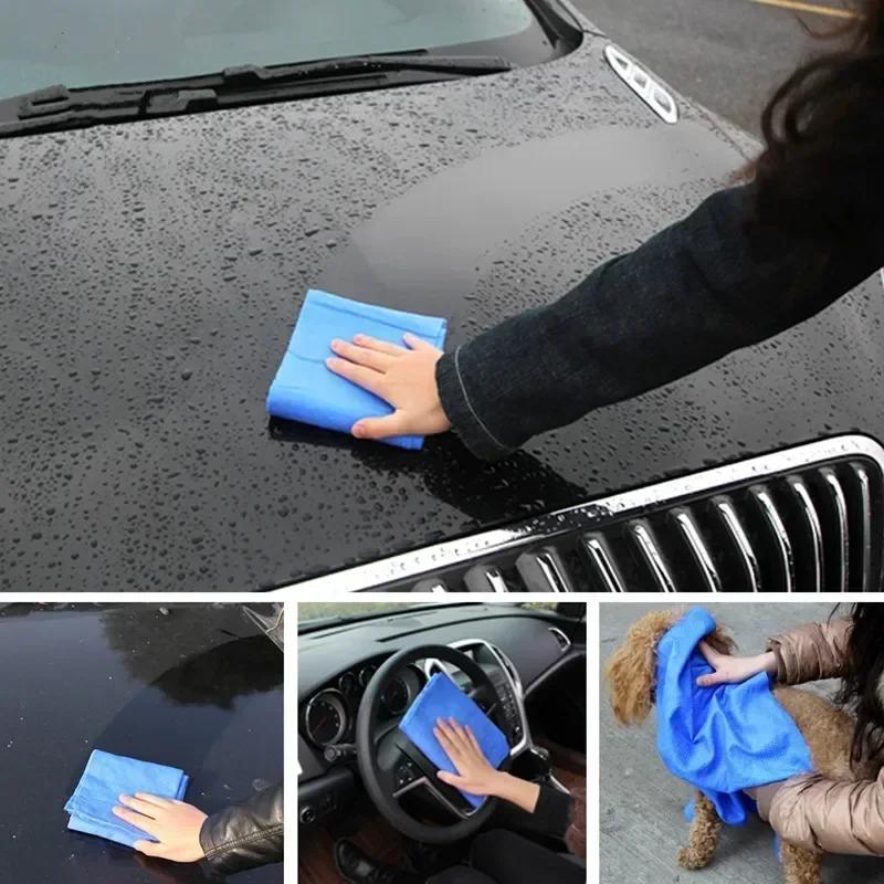 43*32cm Serviette en Peau de Cerf Imitation PVA Enroulée Séchage Rapide Produits de Nettoyage Auto Serviette de Lavage Auto Serviettes Ménagères
