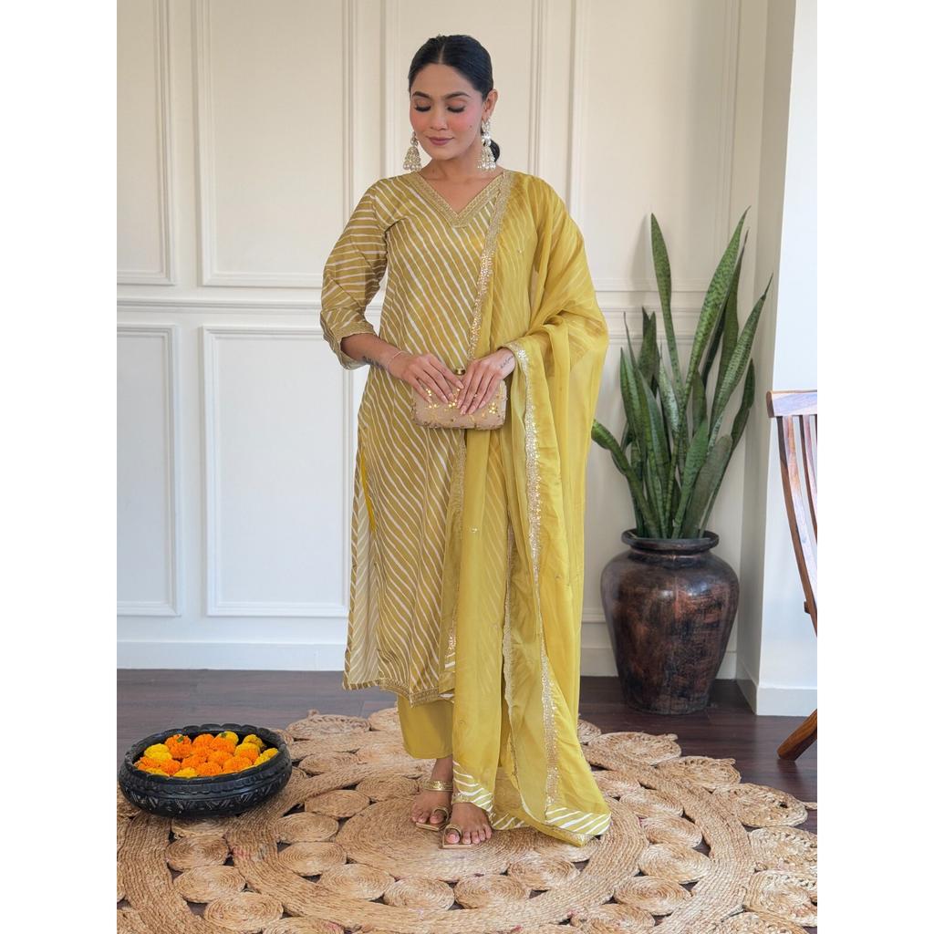 Indian Designer Top Tunic Kurti Pant Dupatta Set Women Party Wear Salwar Suit SC-2269