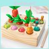 Wooden Trigame Set For Kids With Fishing And Insect Catching Skills Educational Toy For Early Learning