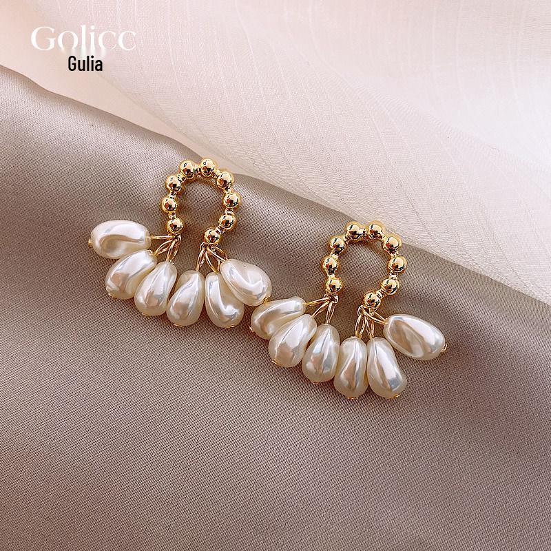 

Розкішні кліпси для вух без проколу: Французький ретро дизайн з перлами для жінок