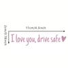Universal Auto Car Sticker Non Fading Fashion Waterproof Letters  I Love You Racing Stickers Rear View Mirror Decor Decal