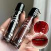 1 unidad de brillo labial espejo no es fácil de desvanecer, estudiantes usan brillo labial con brillo de agua, labial nude, brillo labial de cristal