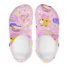 White Printed EVA Casual Clogs for Women Men Soft Sole Lightweight Breathable Slip On Sandals Slippers Summer Daily Leisure Shoes