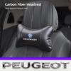 Car Seat Headrest Breathable Carbon Fibe Neck Pillow Accessories Valve Cap For VW Golf Amarok T5 Phaeton Teramont ID3 Tiguan T-C