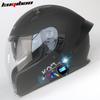 Double Lens Motorcycle Helmet Full Helmet Drinking Water Lightweight Four Seasons Ghost Face Helmet with Bluetooth