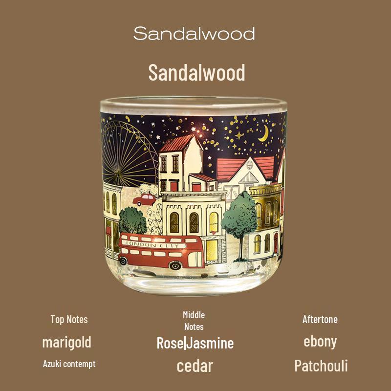Urban Lover Luminous Smokeless Aromatherapy Candle: Romantic Fragrance Light-Sensitive DIY Souvenir