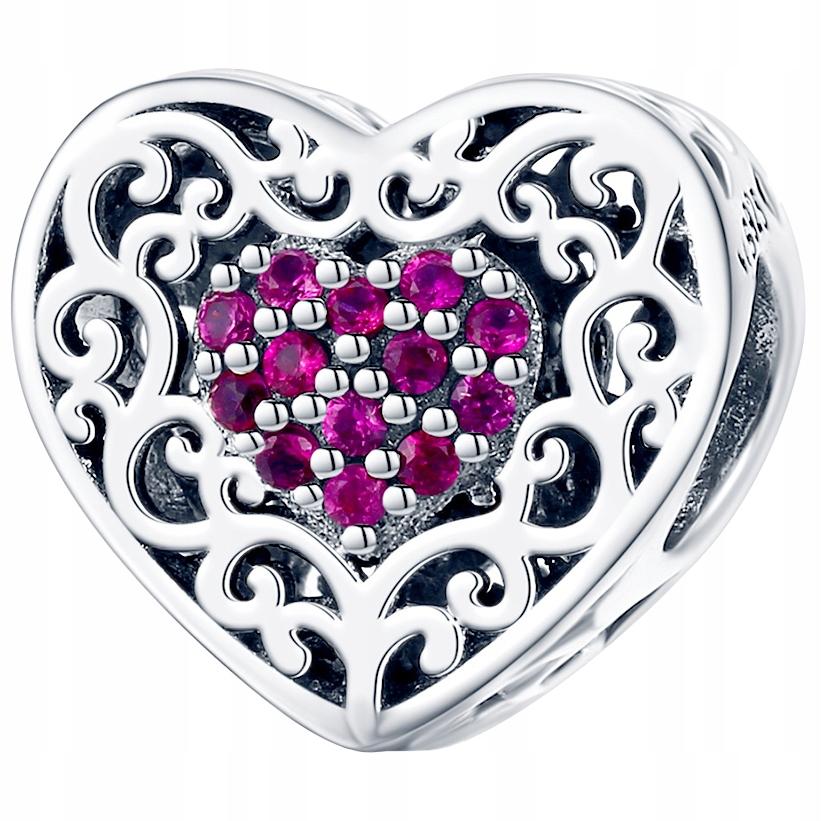 Openwork Heart Charms 925 Bead Heart Pendant Charms