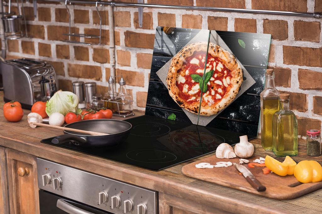 SZKLANA PŁYTA OCHRONNA DO KUCHNI 2x35x52 PIZZA