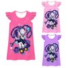 83053 Kids Girls Lily Lovebraids Print Short Sleeves Round Neck Dress