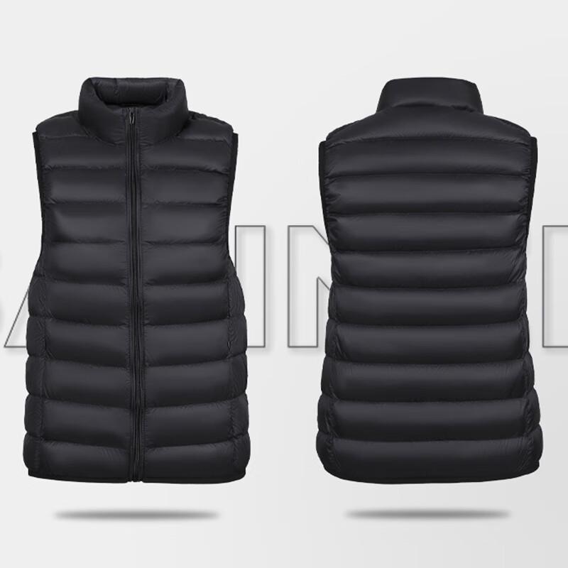 Teluoman Unisex Lightweight White Duck Down Vest