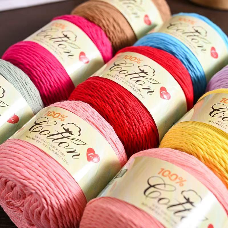 75g Medium Cotton Yarn Cake for Baby Sweater & Crochet Hat - Skin-friendly, Hand-knitted