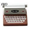 Retro Desk Accessory Wooden Typewriter Memo Clip, Vintage Place Card Holder, Nostalgic Organizer Decorative Message Photo Picture Holder