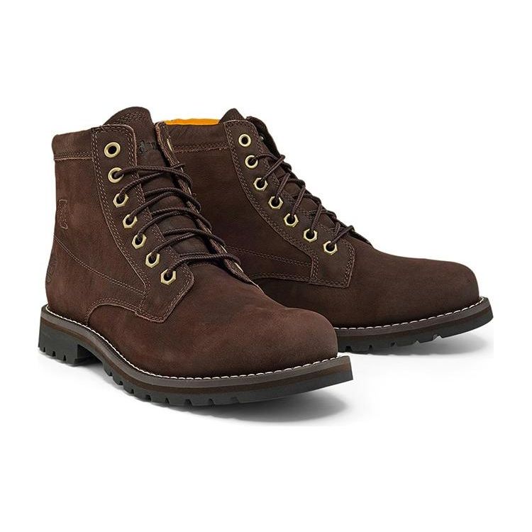 Timberland Comfortable Versatile Mid-Calf Martin Boots Men Boots Dark-Brown A44P9MV13