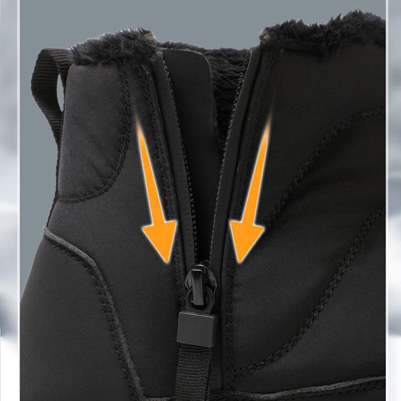 Winterschuhe für Herren und Damen, warme Plüschschuhe, hohe, wasserdichte Schneestiefel, Outdoor-Baumwollschuhe