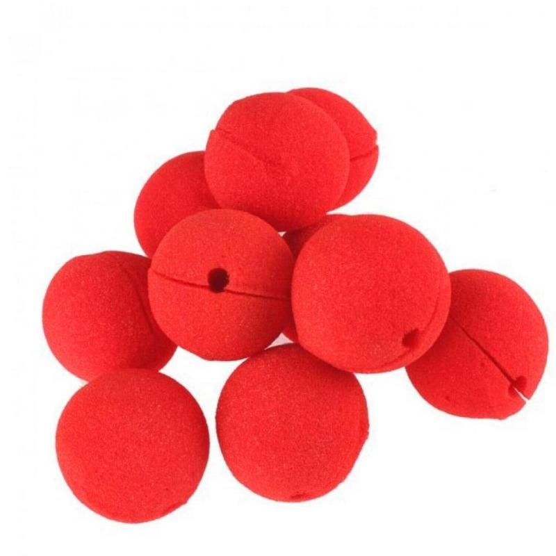 10pcs Foam Red Ball Clowns Noses 5cm Halloween Party Cosplay Costume Circus Props Festival Make Up DIY Crafts