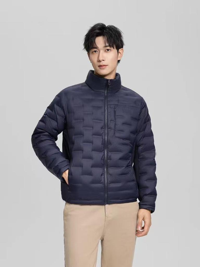 Men's Cross 2026 Winter Lightweight Down Vest - 90% Down, Stand Collar, Heat-Sealed, Versatile Outerwear.