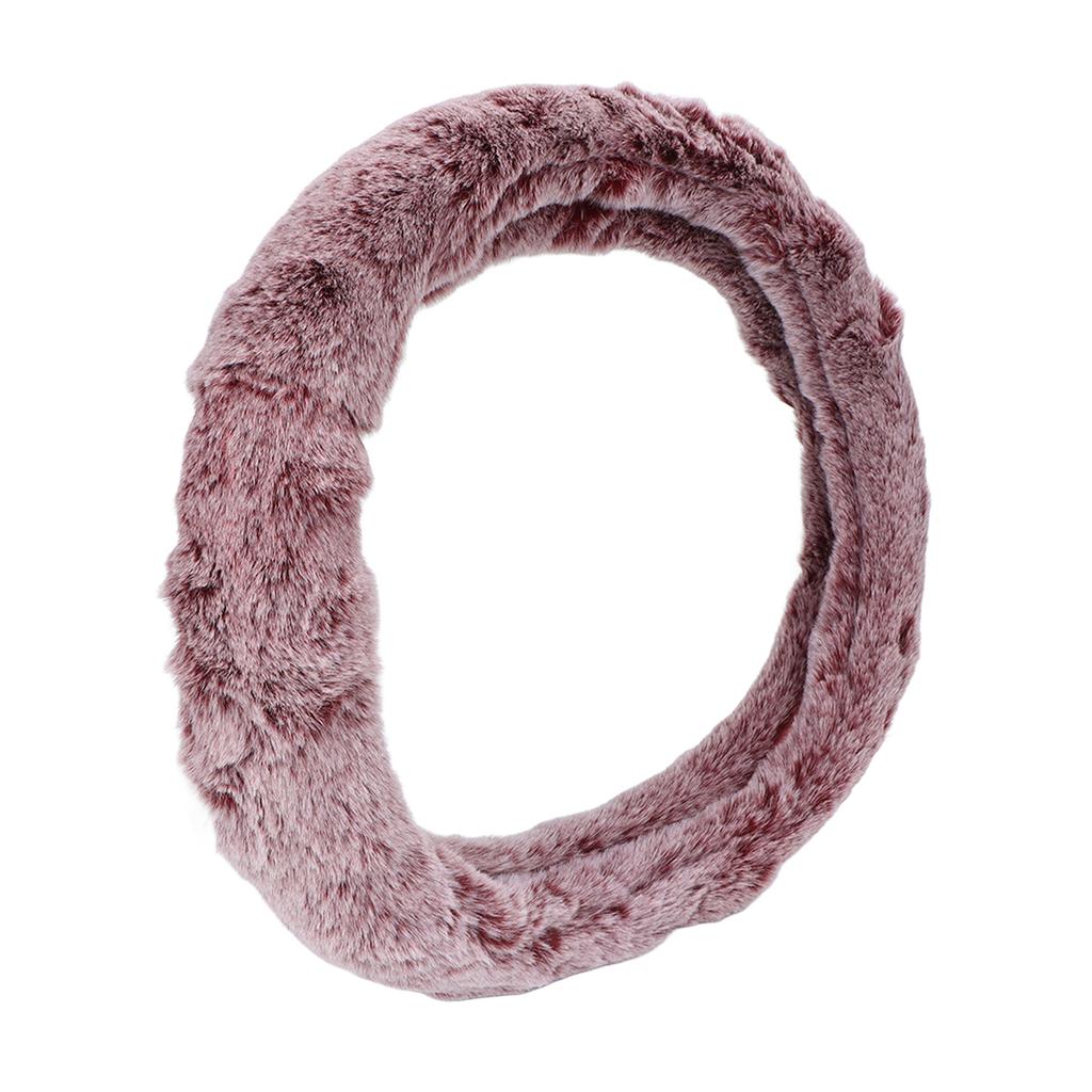 15 Inch Steering Wheel Cover Imitation Wool Plush Auto Steering Wheel or Interior Accessory for Men Women