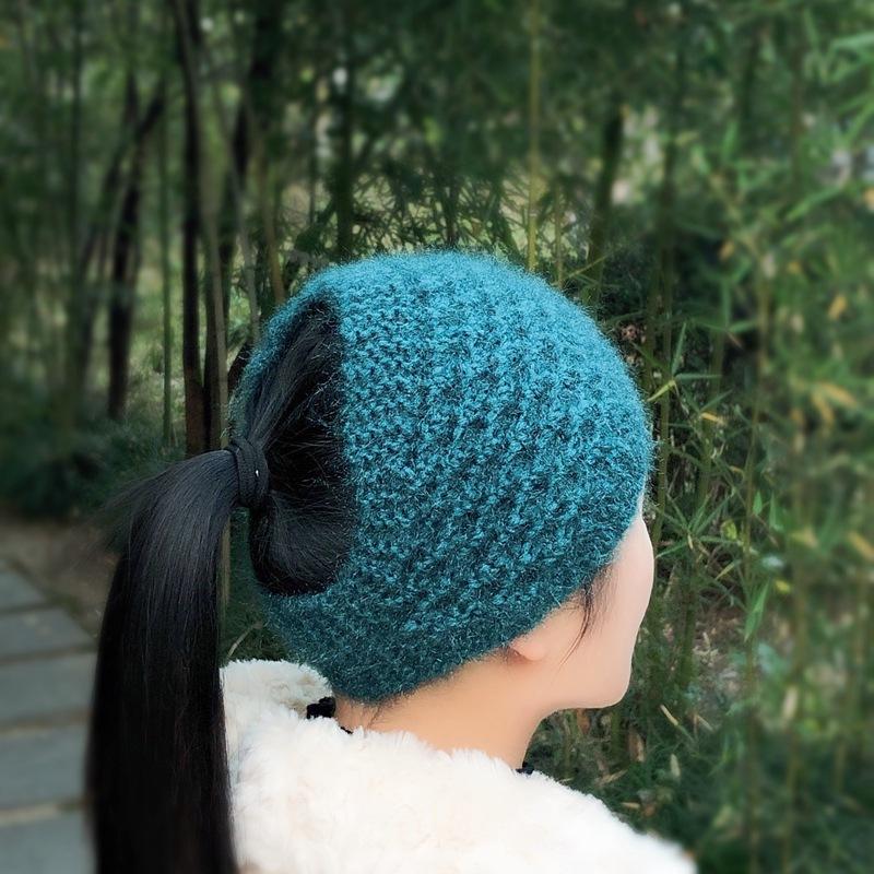Headband Autumn Winter Beanie Hat Headwear Hair Accessories Knitted Hat Thickened Soft Lady Women Girl Cap Outdoor Sports