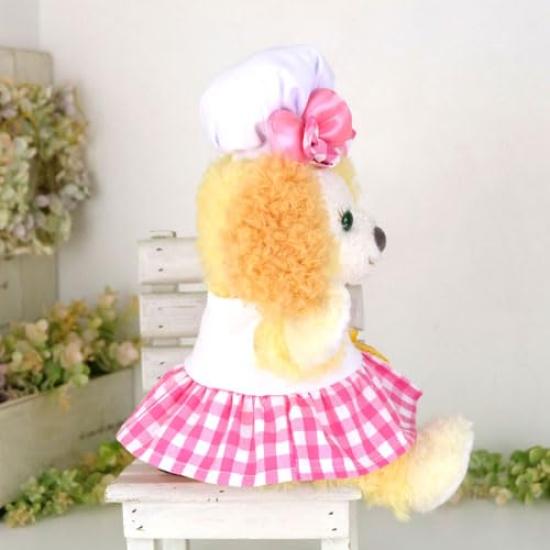 Dress for CookieAnn and Other Puppets – Japanese-Made Pink Doll Outfit, One-Piece Costume for Plush Toys, Birthday & Christmas Gift (cds506pt)