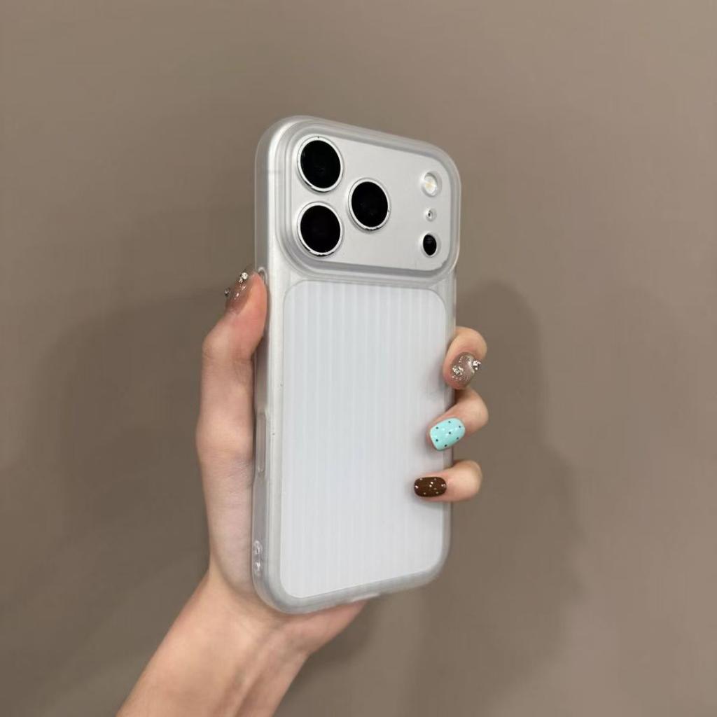 Corrugated fine hole mobile phone case is suitable for iphone16promax apple 17 mobile phone matte feeling tpu soft shell ins feeling