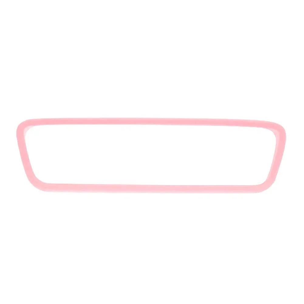 

Для Tesla Model 3 Y 2024 Аксессуары для интерьера Зеркало заднего вида Защитная накладка Силиконовая декоративная рамка Белая Розовая защитная полоса розовый