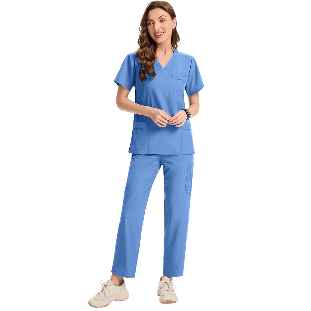 Übergröße Schnelltrocknendes Stretch-Schrubbset - Einfarbig, Lässig, Bequem