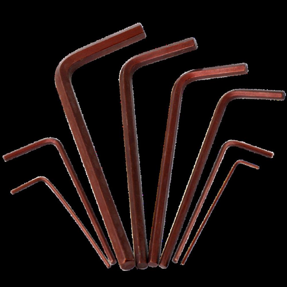 Rust Resistant 0 7mm 4mm Mini Hex Spanner Set with 8pcs Alloy Chromium Vanadium Steel Hex Keys for Precision Work