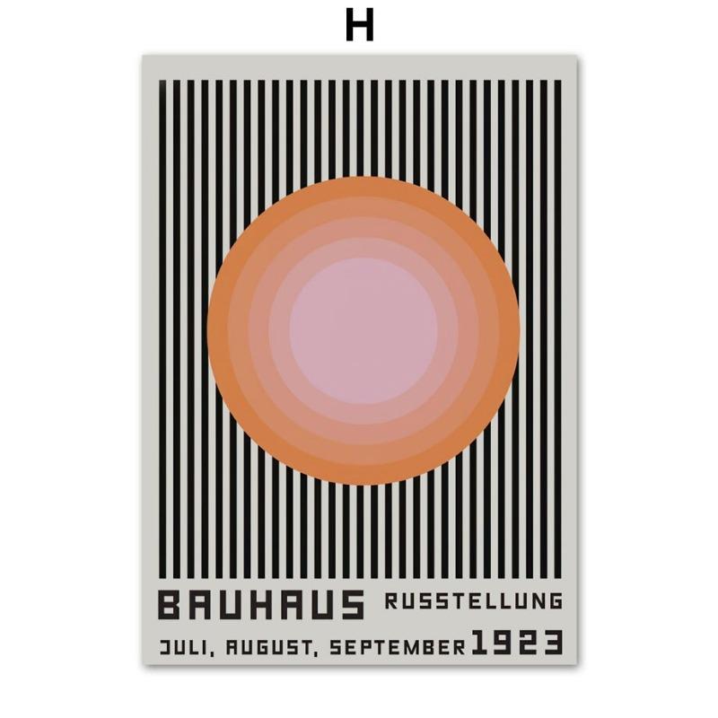 Nordic Abstract Wall Art Canvas  Pink Matisse Picasso Coral Bauhaus Design Poster for Living Room Decor Modern Home Decor Print