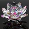 Crystal Lotus Flower - for Home Decoration, Ideal Gift for Birthdays, Parties (100mm Multicolor)
