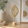 Flower Wrought Iron Ornaments Metal Art Ginkgo Leaf Ornament  Scandinavian Style