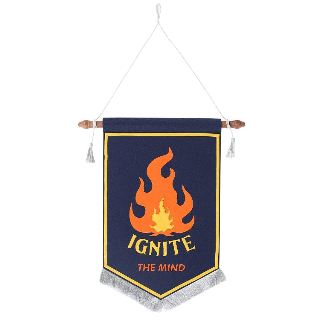 

Dulton Felt Banner Ignite the Mind Decorate Each Landmark Fire Camping Tent Tapestry Garland Marker 450 x 300mm RNZ-0539/ITM