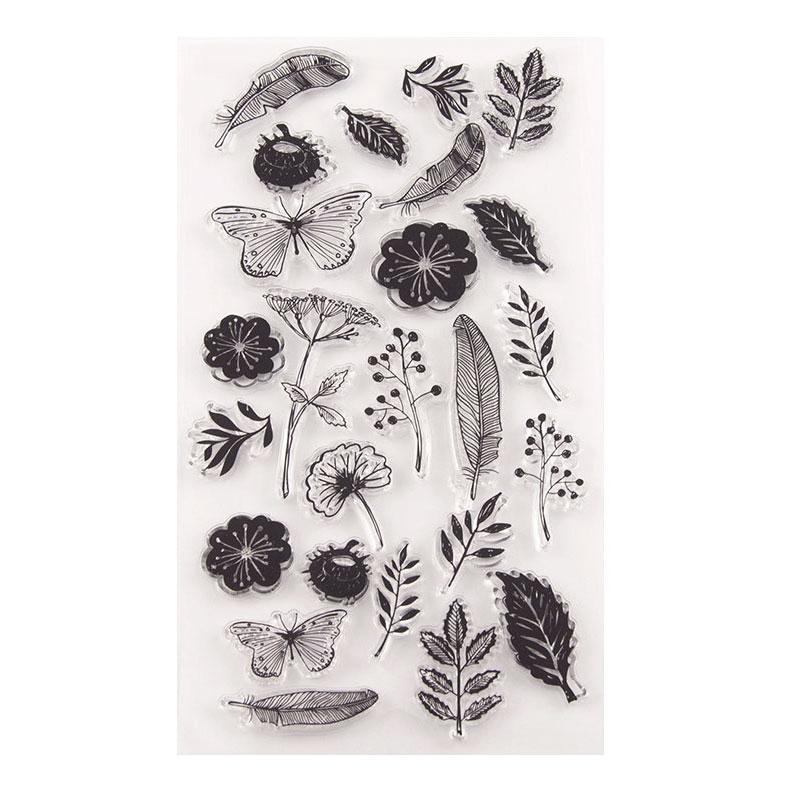 For Fun Retro Transparent Silicone Stamps Seal Ledger Stamp for Scrapbooking DIY Decor Rubber Stamp Card Making Craft Supplies