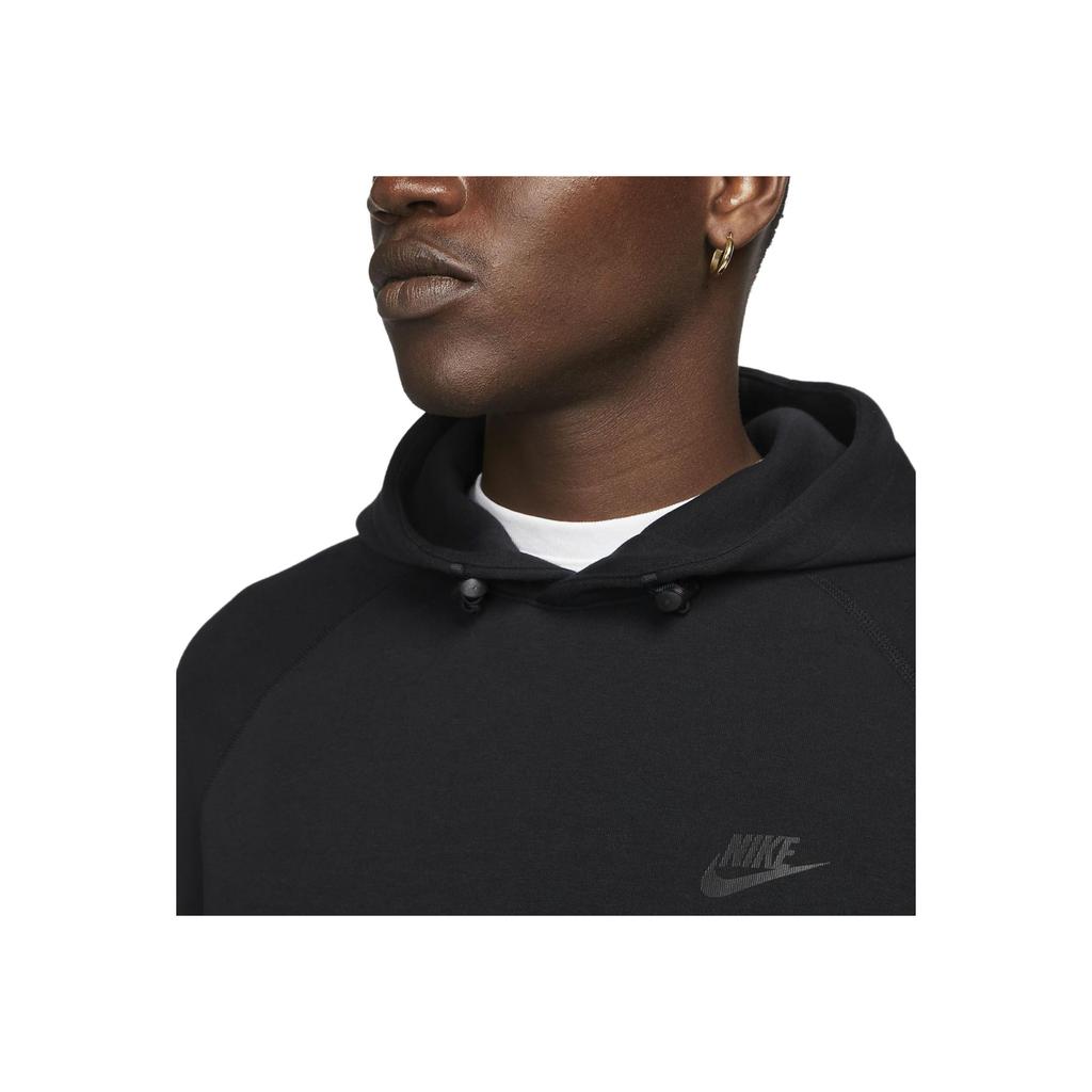 Nike Solid Color Logo Raglan Sleeve Hooded Pullover Sweatshirt Men Sweatshirt Black FB8017-010