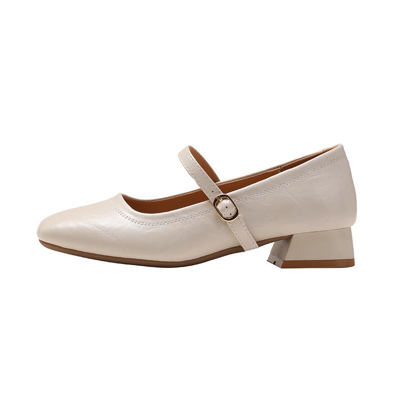 Mary Jane women's shoes French flat-soled single shoes women's 2025 new spring gentle evening shoes with skirts and small leather shoes
