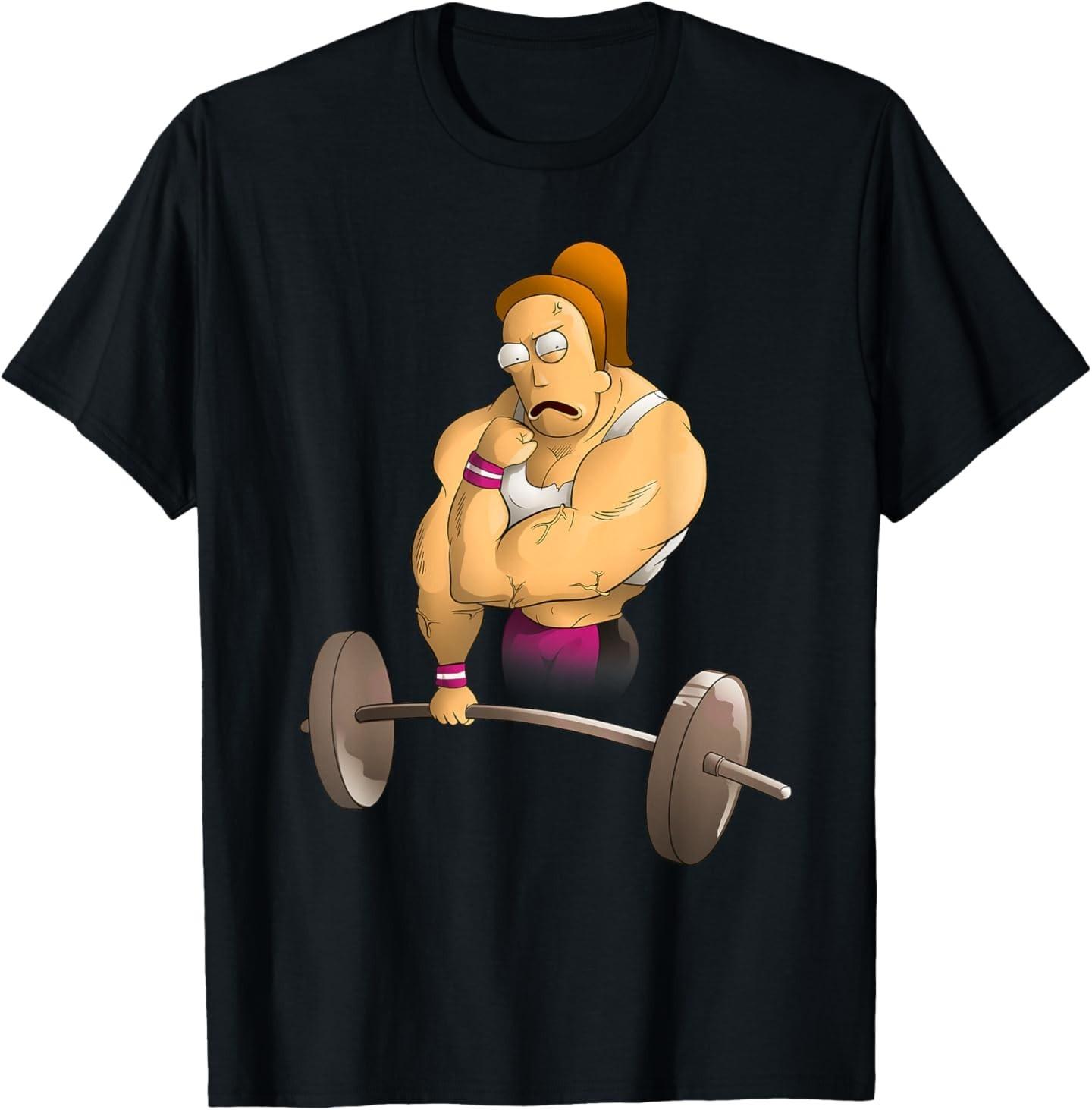 Rick and Morty Shirt Summer s Gym T-Shirt Mens Womens Tees Top M