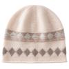 Cashmere hat women's autumn and winter outdoor warm and cold-proof bag head ear protection hat color matching versatile knitted wool hat