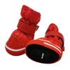 4pcs Dog Cotton Snow Boots for Puppies - Winter Plush Shoes for Teddy, Bichon, Pomeranian