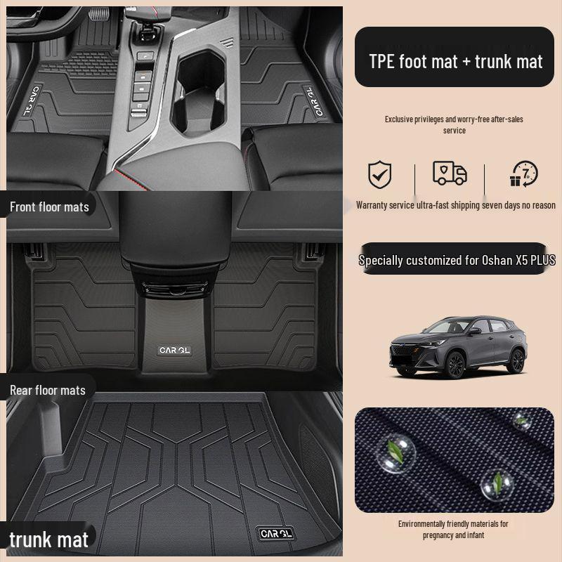 Changan Oshan X5 PLUS TPE Floor Mats & Trunk Mat (2023 Model)