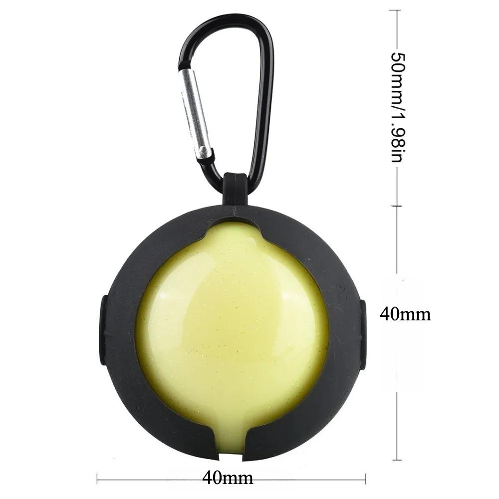 Portable Golf Ball Hook Holder Protective Cover 11mm Golf Ball Silicone Sleeve Protective Cover Golf Training Aids Golf Bags