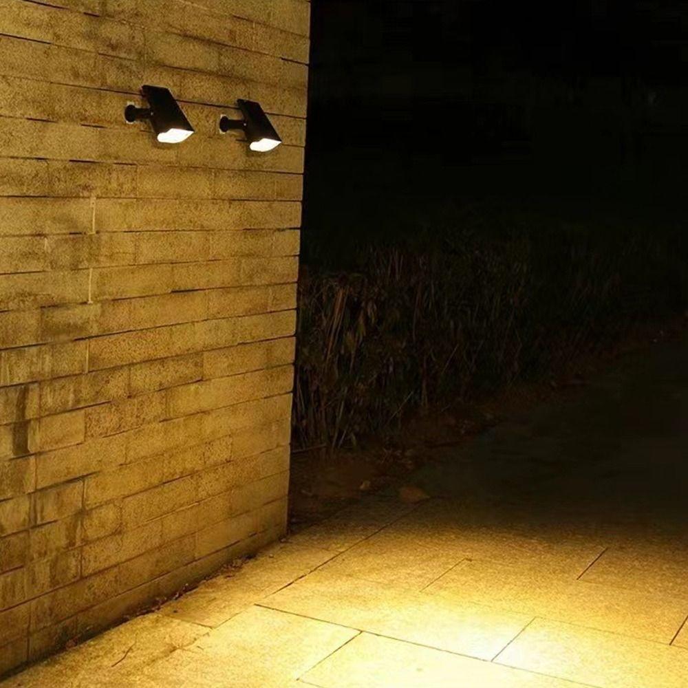 2/7 LED Solarstrahler Ultrahell Wasserdicht Landschaftswandleuchte Verstellbar Frostsicher Wegbeleuchtung Lampe
