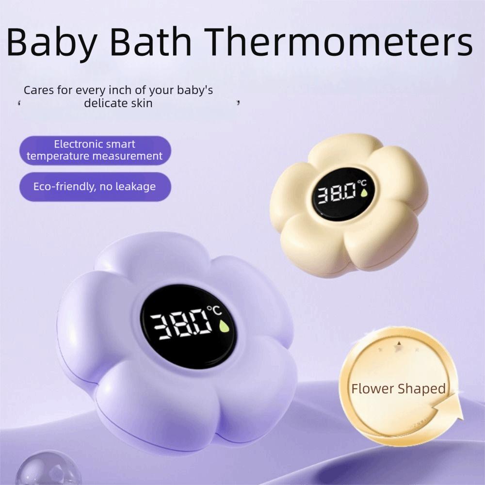 Three-color Reminder Digital Water Temperature Meter Infant Bath Floating Toy  Bathtub Use