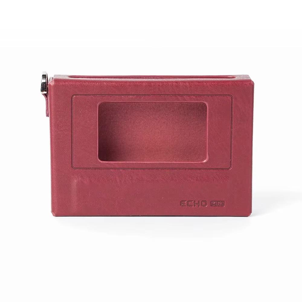 

2025 Портативный защитный чехол для MP3-плеера Мини Ретро Чехол для музыкального плеера PU Пользовательские аксессуары для MP3 для FiiO/Snowsky красный